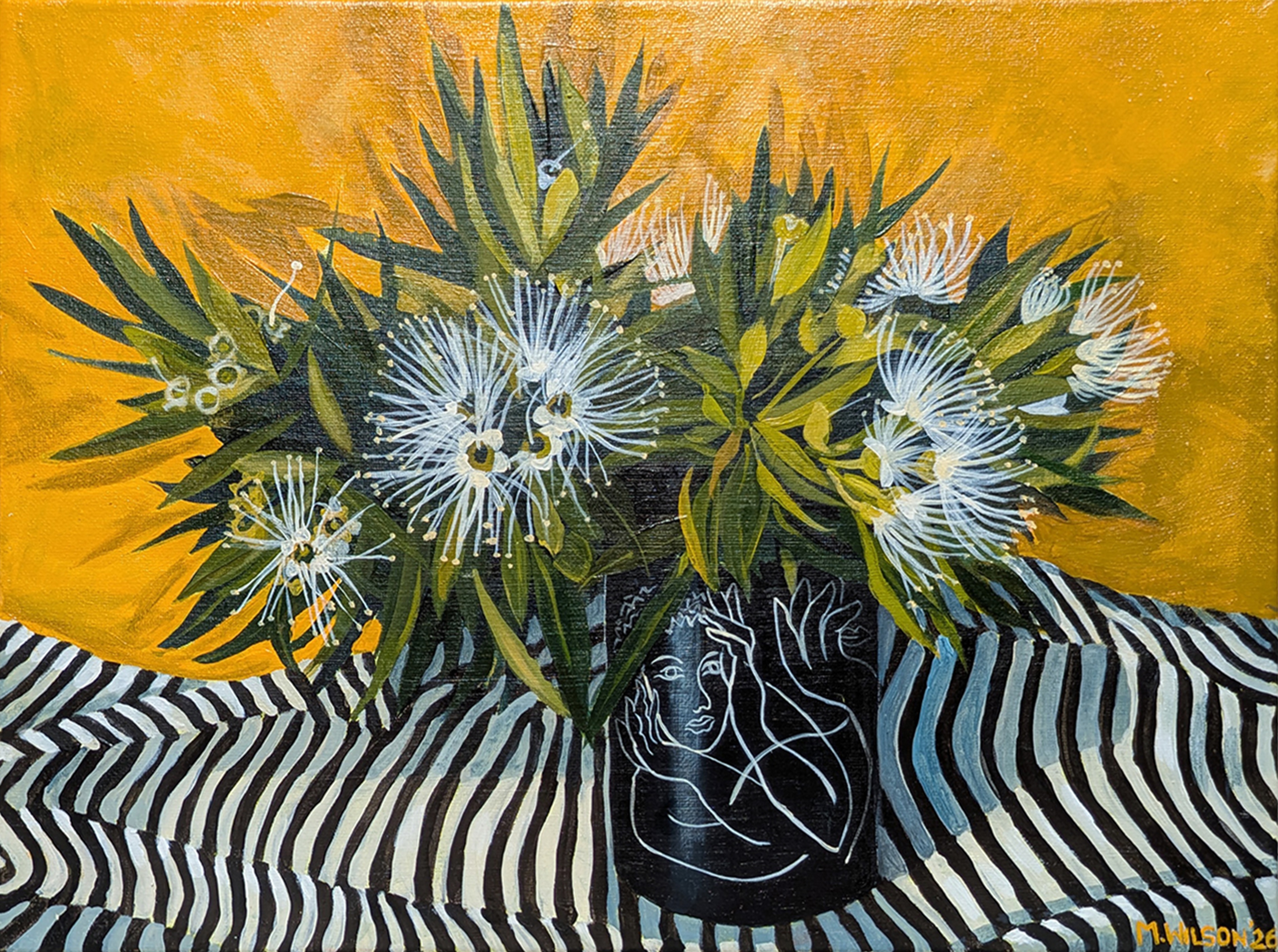 Ali's Xanthostamen, Acrylic on Canvas